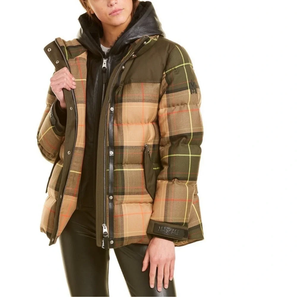 Mackage Rania Leather -Trim Wool-Blend Jacket. - Picture 1 of 12